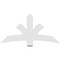 Ekena Millwork Davenport Architectural Grade PVC Gable Bracket, 60"W x 30"H x 2"D x 6"F, 12/12 Pitch GBP060X30X0206DAV00 - alternate 3